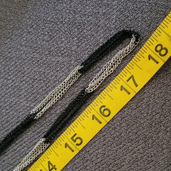 Guess Women Black & Sliver Necklace - Picture 4 of 4